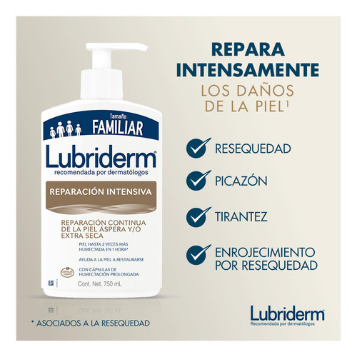 Lubriderm® Reparación Intensiva X 750 Ml