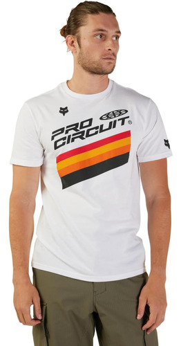 Camiseta Fox Racing Standard Pro Circuit Ss Prem Para Hombre