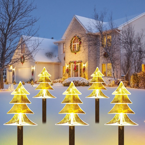 Luces Led Para Caminos Con Forma De Árbol De Navidad Y Paisa