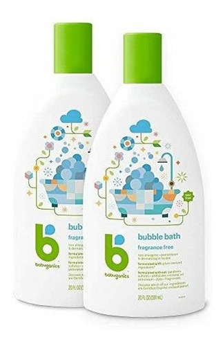 Baño De Burbujas Para Bebé, Verbena Y Manzanilla Babyganics,