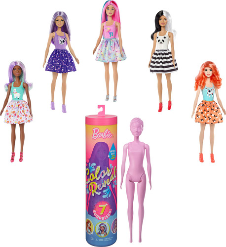 Barbie Muñeca De Revelación De Color Con 7 Sorpresas: El .