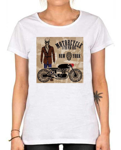 Remera De Mujer Motorcycle Is The New Drug Nyc