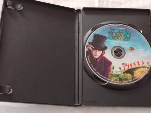Dvd A Fantástica Fábrica De Chocolate Johnny Deep Tim Burton