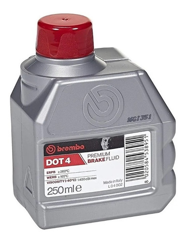 Líquido De Frenos Brembo Dot 4 250ml. La4002