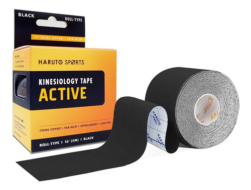 Haruto Sports Kinesiology Tape Active Rolltype Negro, C...