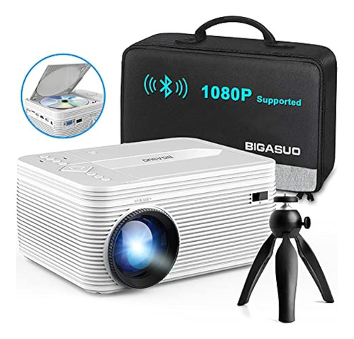 Bigasuo [actualización 2021] Proyector Full Hd Bluetooth Con