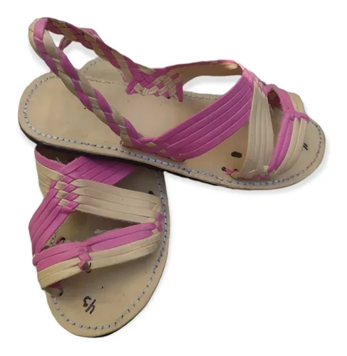 Huarache Tejido Artesanal Calentano Dama Mujer Multicolor Cuotas