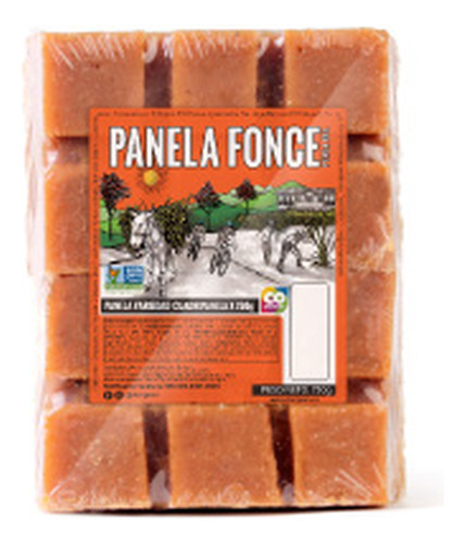 Panela Del Fonce Natural Cuadros X 750 Gr