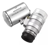 Comprar Lupa Mini Microscopio Relojero Con Luz Led 60x Varios Usos