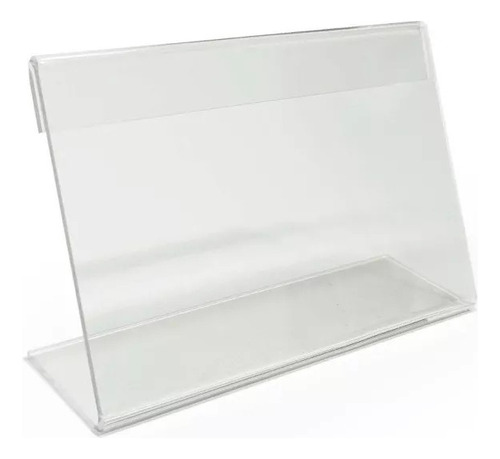 Portaprecio Porta Menú Compartimiento Acrílico 12x7,5cm