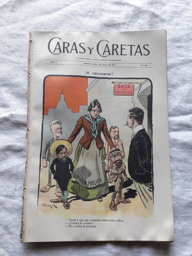 Caras Y Caretas Nº 135 1901 Dr Villar Suero Antituberculoso