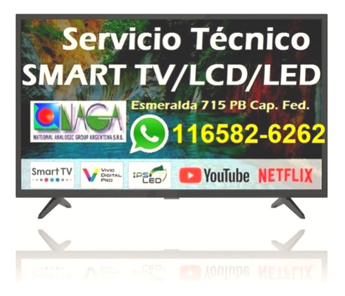 Service Tv Lcd Led Smart Tv - Pc Y Notebooks - Microcentro