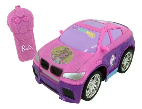 Carrinho Barbie Controle Remoto 3 Funções Candide 1829