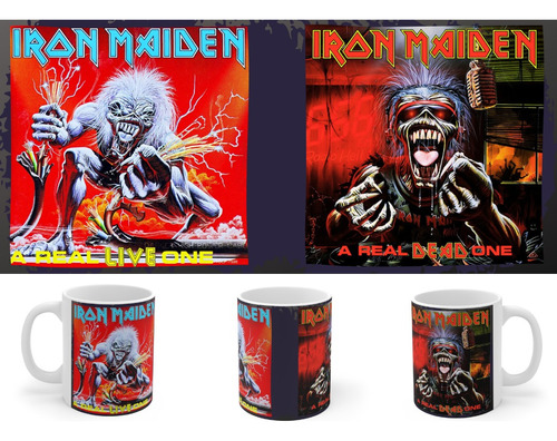 Rnm-0460 Taza Tazon Iron Maiden A Real Live Dead One