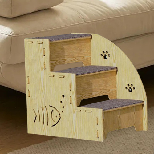 Escalera Para Perros Y Cachorros, 3 Escalones,