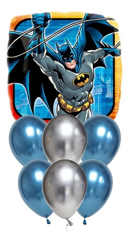 Set De Globos Decoración 7 Uds Superhéroe Dc