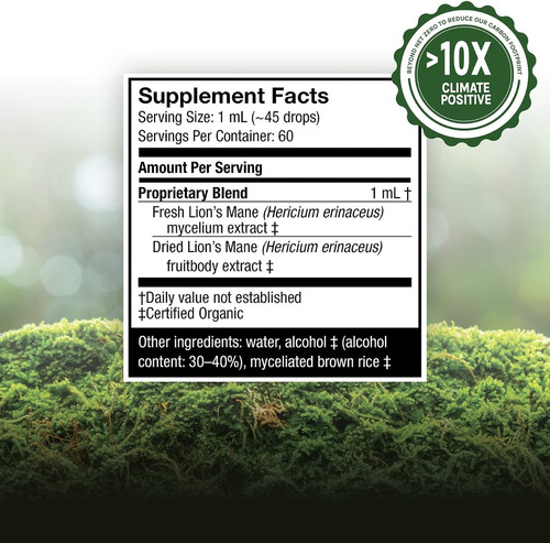 Host Defense Extracto Melena De León Claridad Mental 2oz