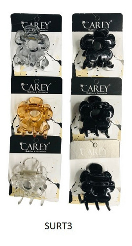 Imagen 6 de 10 de Broche Carey Hebilla Para Pelo X 6 Unid Ar1 Care4 Ellobo