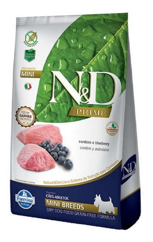 Ração N&d Prime Cordeiro Cães Adultos Raças Mini 2,5kg