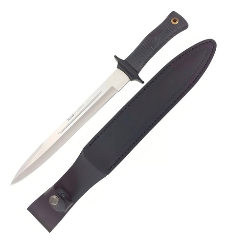 Cuchillo Muela Scorpion 26 W Inox. Orig. Español Vaina Cuero Color Acero