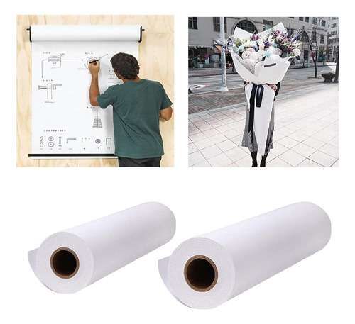 2x Rollo De Papel De Dibujo De 20/30 M Para Niños Dibujando