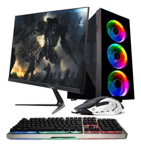 Pc Gamer Diseño Ryzen 3 3200g 16gb Ram 1tb Monitor 21.5 Kit