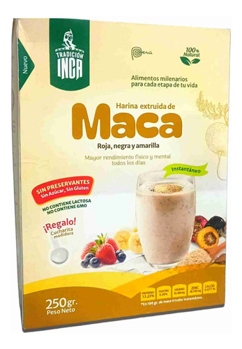 Harina Extruida De Maca Tricolor (instantaneo) 250gr.