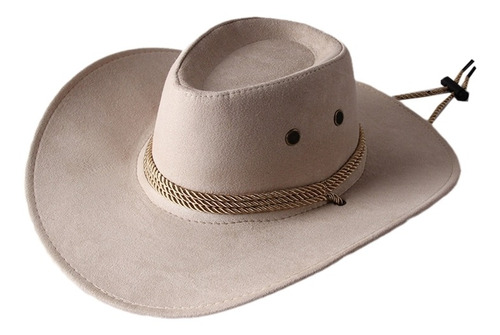 Sombrero De Vaquero Occidental De Ala Ancha Vintage Con Cuer