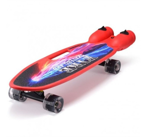 Skateboard Mini Longboard Bota Humo Bluetooth Musical