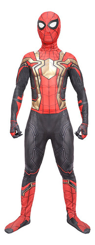 Traje Para Spiderman Miles Morales Cosplay Adultos Halloween