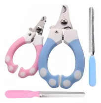 Comprar 2 Kits Alicate + Lixa Pet Tesoura Corte De Unhas Cães Gatos