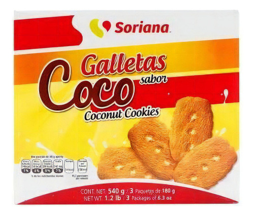 Galletas Precissimo Barra De Coco 540 Gr