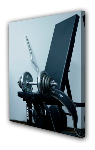 Cuadro 20x30cm Gimnasio Pesa Ejercicio Equipo M1