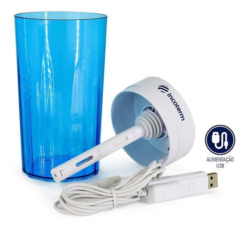 Imagem 2 de 6 de Umidificador Portatil De Mesa Azul Incoterm Umd020