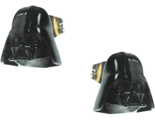 Star Wars Jewelry Unisex 3d Darth Vader Aretes De Acero Inox