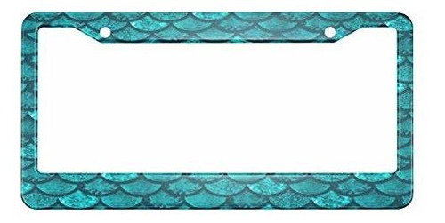Marco - Hosnye Fish Scale Texture License Plate Frame Waterc