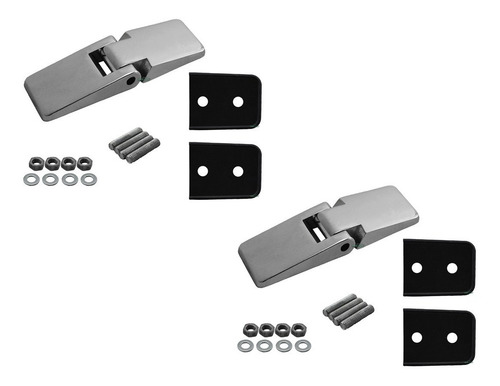 2 Dobradiça Externa + 1 Fechadura Tampa Puma Gurgel Buggy