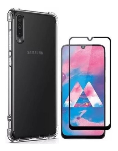 Capinha Impacto Samsung Galaxy A30s + Película 3d Vidro 