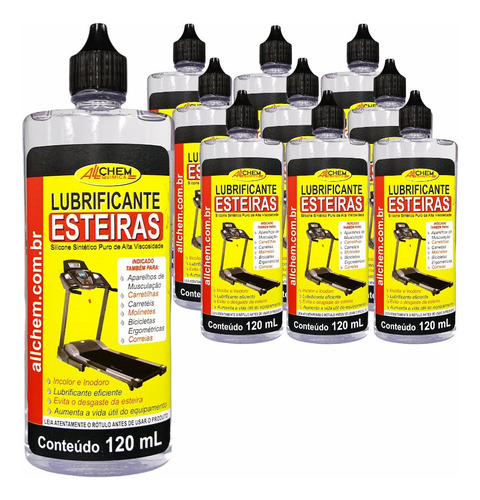 10 Lubrificante De Esteiras E Bicicletas Ergometricas 120ml