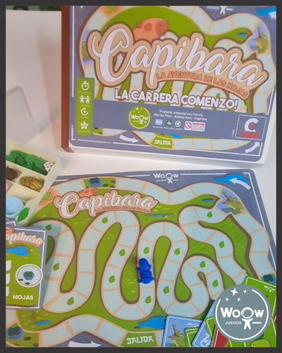 Capibara La Aventura De Las Hojas Juego De Mesa Para Niños
