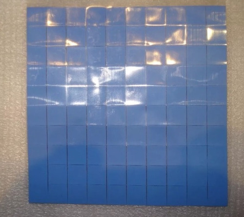 100x 10mmx10mmx0.5mm Silicon Thermal Pad  Espessura  0,5 Mm