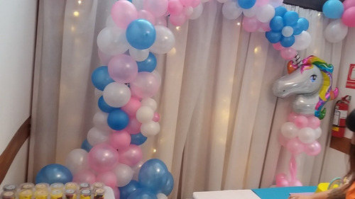 Decoración Unicornio, Arco De Globos