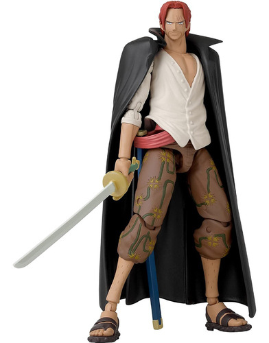 Imagen 2 de 10 de Shanks Anime Heroes One Piece Bandai 17cm + 16 Articulacione