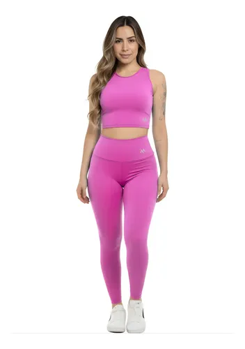 Conjunto Suplex Blackout Zero Transparência Legging E Croppe