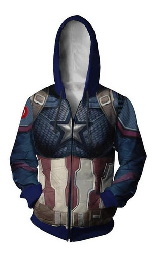 Vengadores 4 Capitán América Sudadera Cosplay Adulto Unisexo