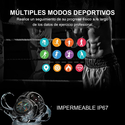Imagen 9 de 10 de Reloj Inteligente Deportivo Bluetooth Con Llamada