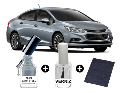 Imagem 1 de 1 de Tinta Tira Risco Automotiva Cruze Cinza Satin 2019 Steel