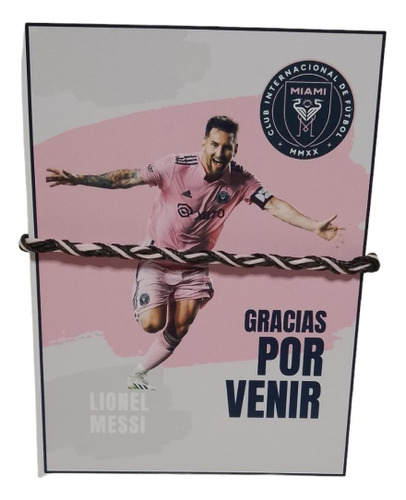 100 Pulseras Con Tarjeta Ideal Souvenirs Inter Miami 