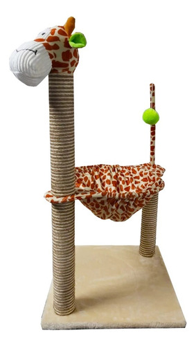 Rascador Torre Con Cuna Hamaca Juguete Para Gatos Xl 70cms