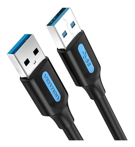 Cable Vention Conbh USB A macho a macho de 3.0 m, color negro